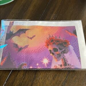 Amazon Purple Pink Orange Halloween Skull Diamond Painting